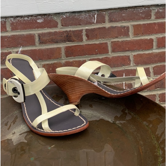 Bernardo White Leather Wedge Sandals by Vero Cuoio Sz. 12M - Picture 5 of 15